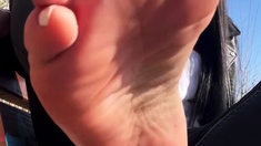 Beautiful Brunette Foot Fetish