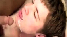 Sloppy Facial Followed By Messy Sperm Makeout!