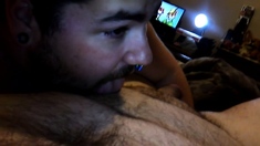 Chub 20 Year Old Pup Sucks Chub Dad's Cock And Tits